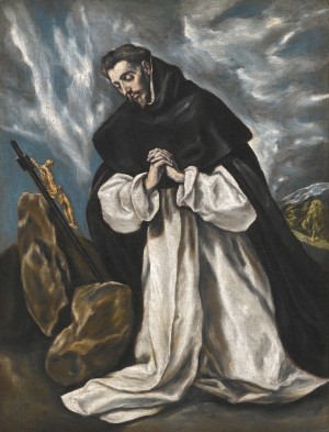 Saint Dominic in prayer